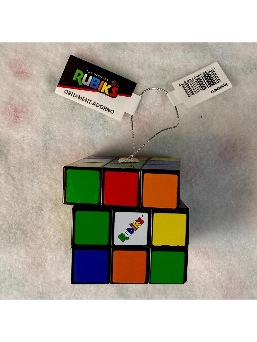 Rubik’s Cube Ornament - Ruz - New with Tags
